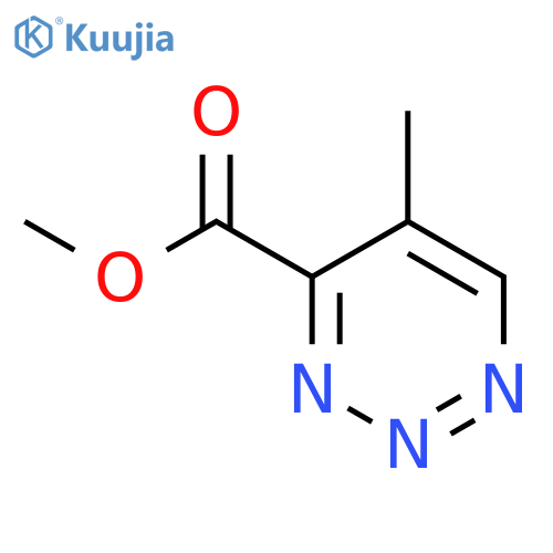 1,2,3-Triazine-4-carboxylicacid, 5-methyl-, methyl ester structure
