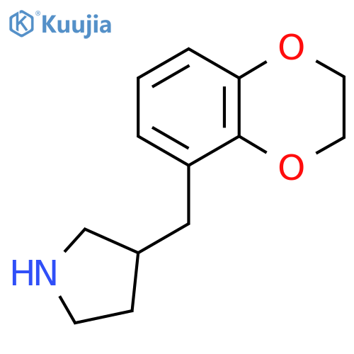 3-(2,3-dihydro-1,4-benzodioxin-5-yl)methylpyrrolidine structure