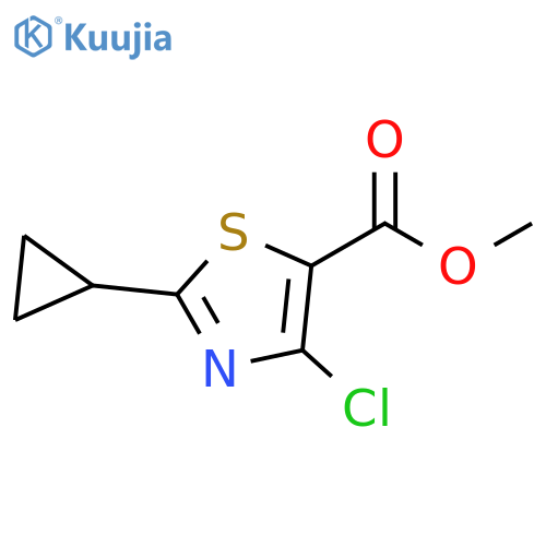 methyl 4-chloro-2-cyclopropyl-1,3-thiazole-5-carboxylate structure