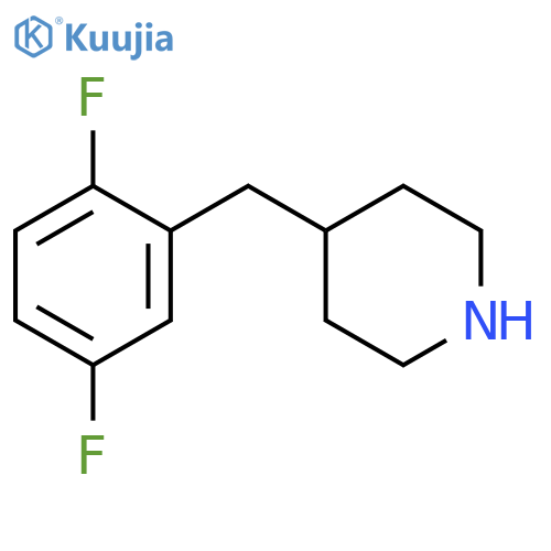 4-[(2,5-difluorophenyl)methyl]piperidine structure