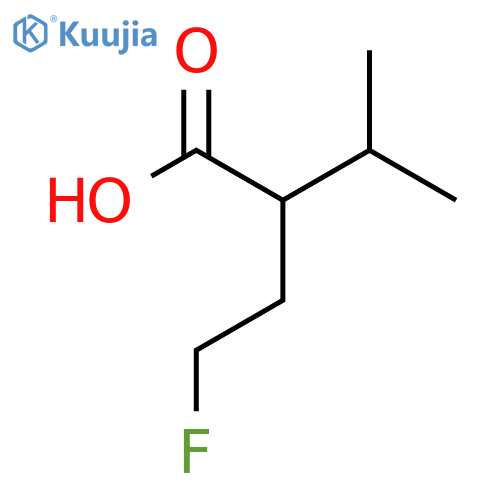 2-(2-fluoroethyl)-3-methylbutanoic acid structure