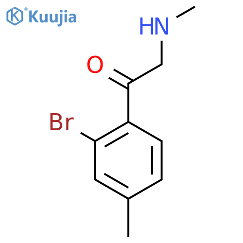 1-(2-bromo-4-methylphenyl)-2-(methylamino)ethan-1-one structure