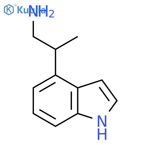 2-(1H-indol-4-yl)propan-1-amine structure