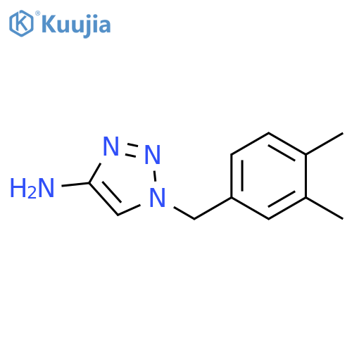 1-(3,4-dimethylphenyl)methyl-1H-1,2,3-triazol-4-amine structure