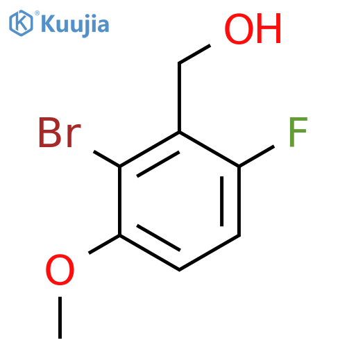 (2-Bromo-6-fluoro-3-methoxyphenyl)methanol structure