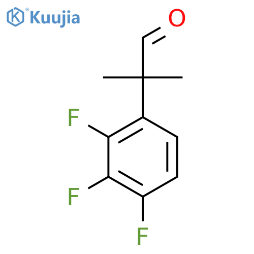 2-Methyl-2-(2,3,4-trifluorophenyl)propanal structure