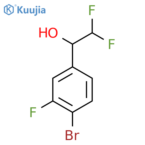 1-(4-bromo-3-fluorophenyl)-2,2-difluoroethan-1-ol structure