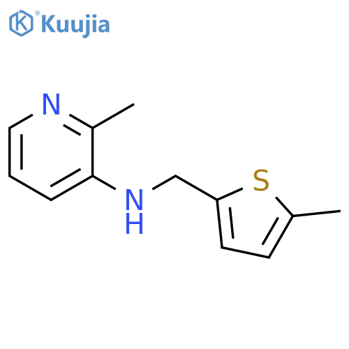 2-methyl-N-(5-methylthiophen-2-yl)methylpyridin-3-amine structure