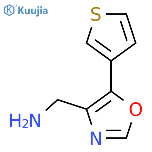 [5-(Thiophen-3-yl)-1,3-oxazol-4-yl]methanamine structure