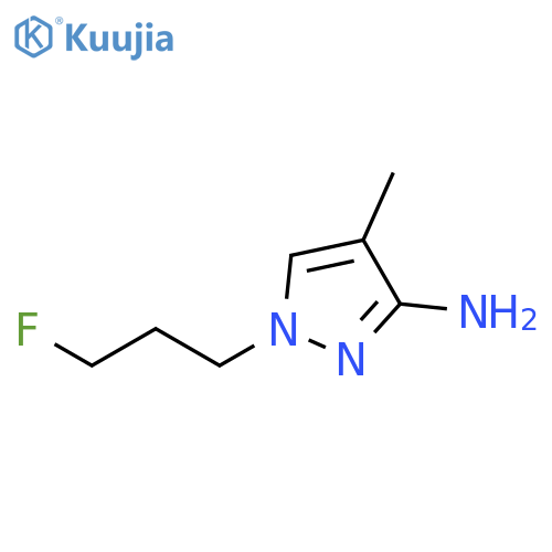 1H-Pyrazol-3-amine, 1-(3-fluoropropyl)-4-methyl- structure
