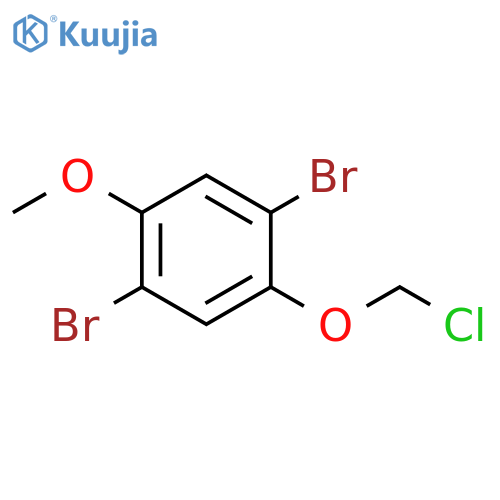 Benzene, 1,4-dibromo-2-(chloromethoxy)-5-methoxy- structure