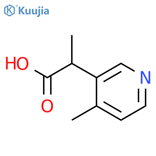 2-(4-methylpyridin-3-yl)propanoic acid structure