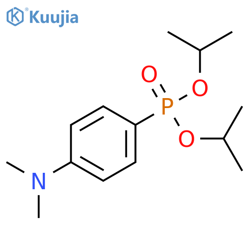 PHOSPHONIC ACID, [4-(DIMETHYLAMINO)PHENYL]-, BIS(1-METHYLETHYL) ESTER structure