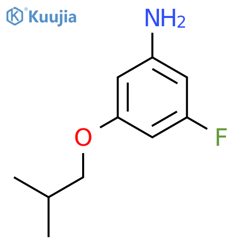3-Fluoro-5-(2-methylpropoxy)aniline structure