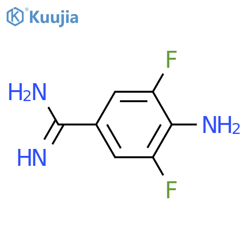 4-amino-3,5-difluorobenzene-1-carboximidamide structure