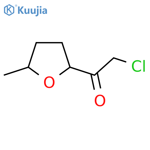 2-chloro-1-(5-methyloxolan-2-yl)ethan-1-one, Mixture of diastereomers structure