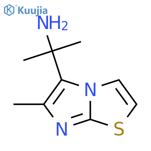 2-{6-methylimidazo2,1-b1,3thiazol-5-yl}propan-2-amine structure