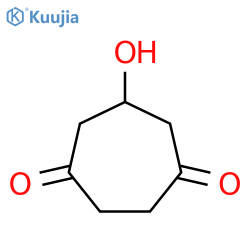 1,4-Cycloheptanedione,6-hydroxy- structure