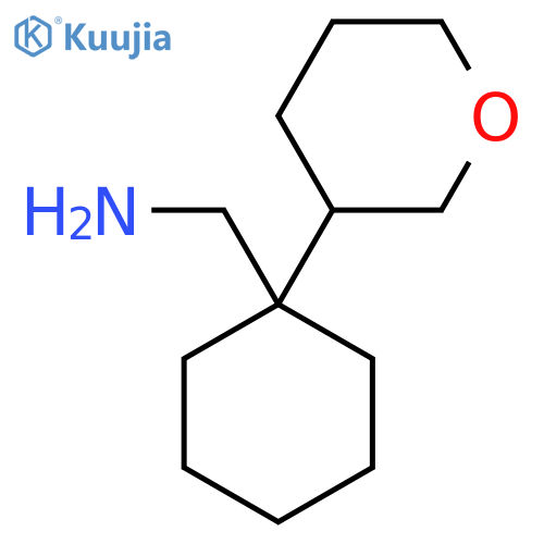 1-(oxan-3-yl)cyclohexylmethanamine structure