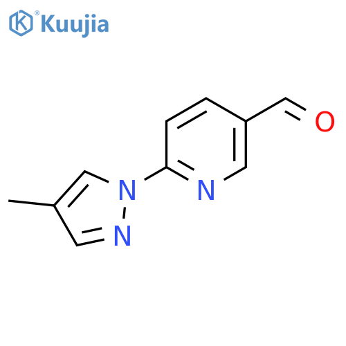 6-(4-methyl-1H-pyrazol-1-yl)pyridine-3-carbaldehyde structure