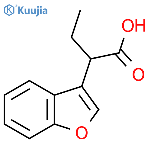 2-(1-benzofuran-3-yl)butanoic acid structure