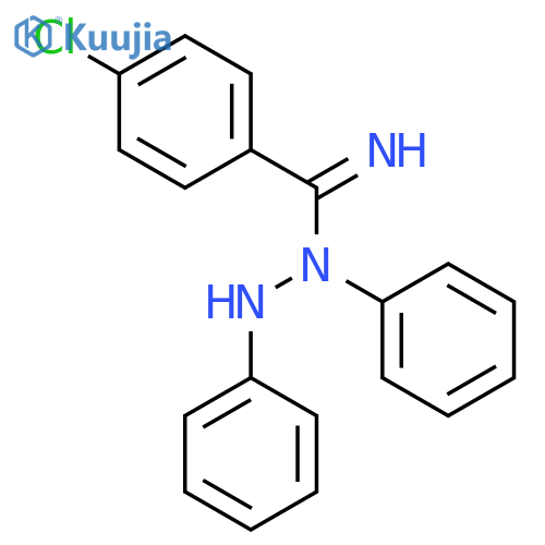 Benzenecarboximidic acid, 4-chloro-N-phenyl-, 2-phenylhydrazide structure