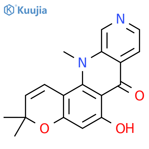 3,12-dihydro-6-hydroxy-3,3,12-trimethyl-7H-[1]benzopyrano[5,6-b][1,7]naphthyridin-7-one structure