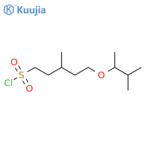 3-methyl-5-(3-methylbutan-2-yl)oxypentane-1-sulfonyl chloride structure