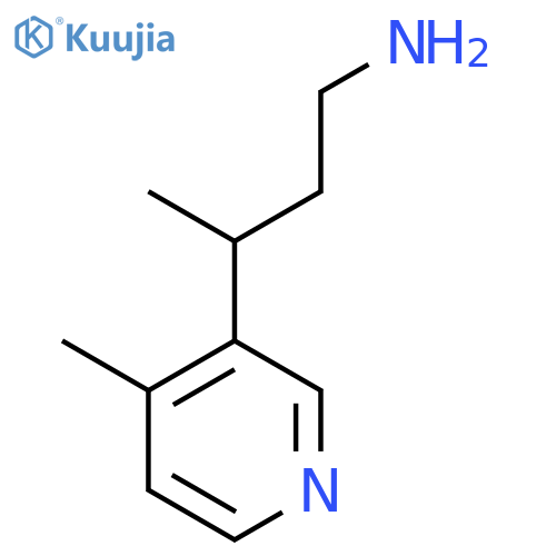 3-(4-methylpyridin-3-yl)butan-1-amine structure
