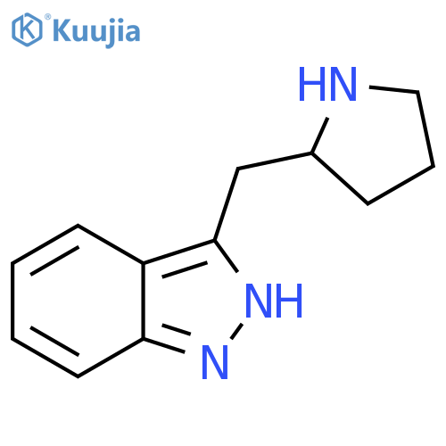 3-(pyrrolidin-2-yl)methyl-1H-indazole structure