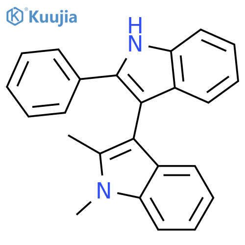 3,3'-Bi-1H-indole, 1,2-dimethyl-2'-phenyl- structure
