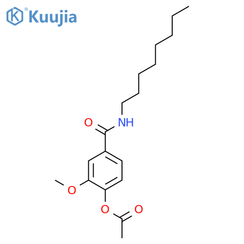 Benzamide, 4-(acetyloxy)-3-methoxy-N-octyl- structure