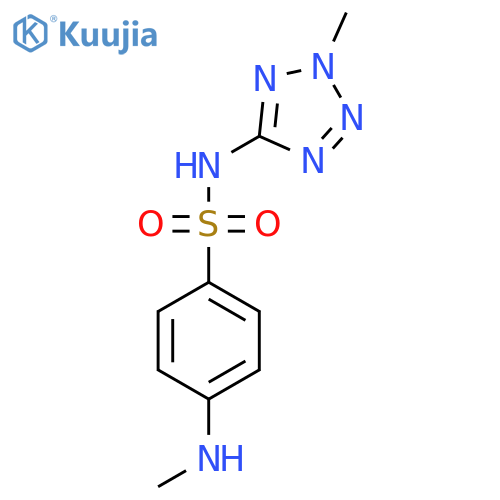 4-(methylamino)-N-(2-methyltetrazol-5-yl)benzenesulfonamide structure