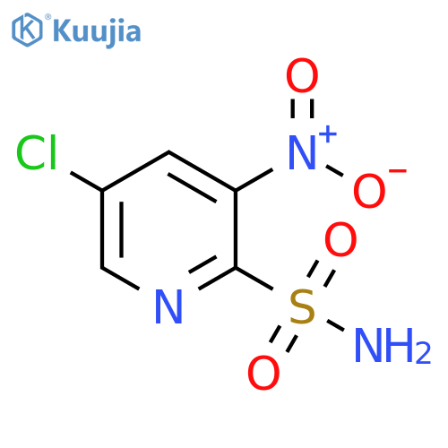 5-chloro-3-nitropyridine-2-sulfonamide structure