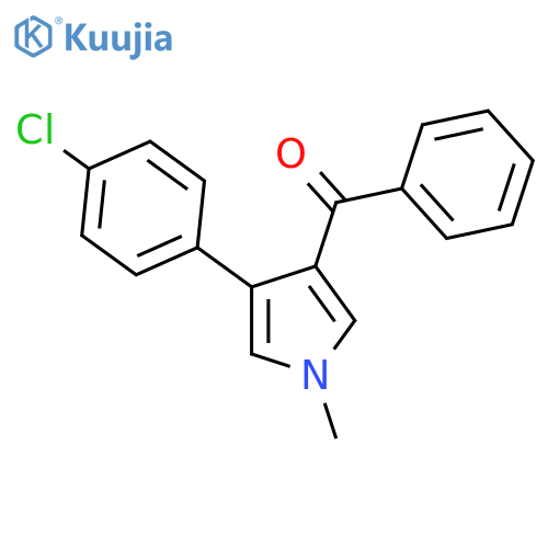 Methanone, [4-(4-chlorophenyl)-1-methyl-1H-pyrrol-3-yl]phenyl- structure