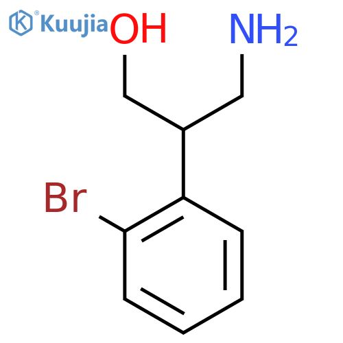3-amino-2-(2-bromophenyl)propan-1-ol structure