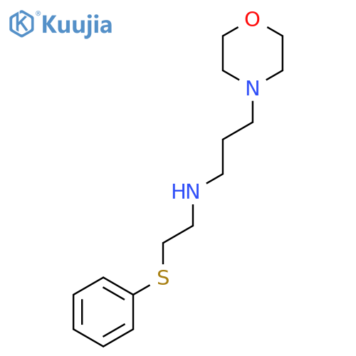 3-Morpholin-4-yl-N-(2-phenylsulfanylethyl)propan-1-amine structure