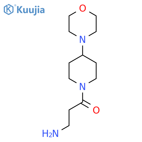 3-Amino-1-[4-(morpholin-4-yl)piperidin-1-yl]propan-1-one structure