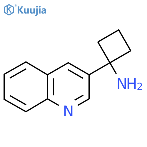 1-(quinolin-3-yl)cyclobutan-1-amine structure