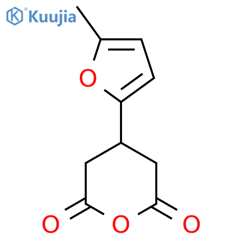 4-(5-methylfuran-2-yl)oxane-2,6-dione structure