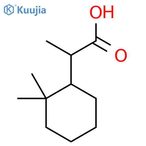 2-(2,2-Dimethylcyclohexyl)propanoic acid structure