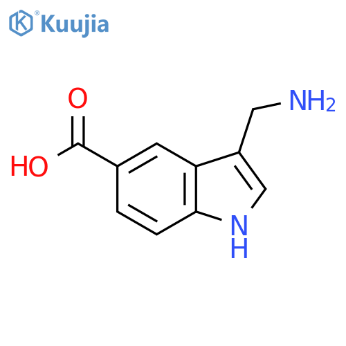3-(Aminomethyl)-1h-indole-5-carboxylic acid structure