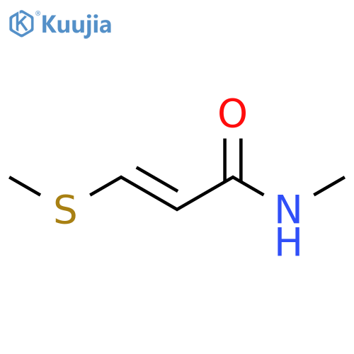 2-Propenamide,N-methyl-3-(methylthio)-, (2E)- structure