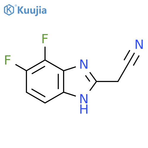 2-(Cyanomethyl)-4,5-difluorobenzimidazole structure