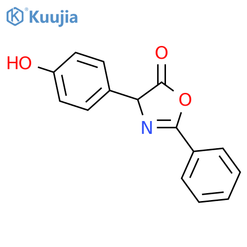 5(4H)-Oxazolone,4-(4-hydroxyphenyl)-2-phenyl- structure