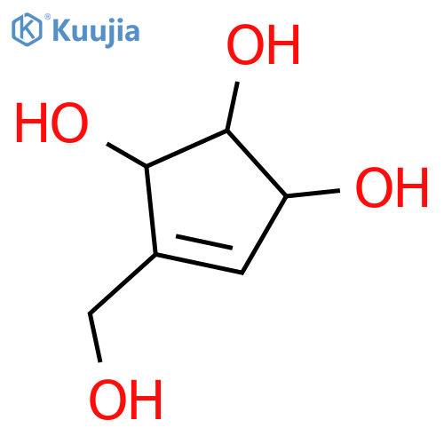 (1S,2S,3R)-4-(Hydroxymethyl)-4-cyclopentene-1,2,3-triol structure