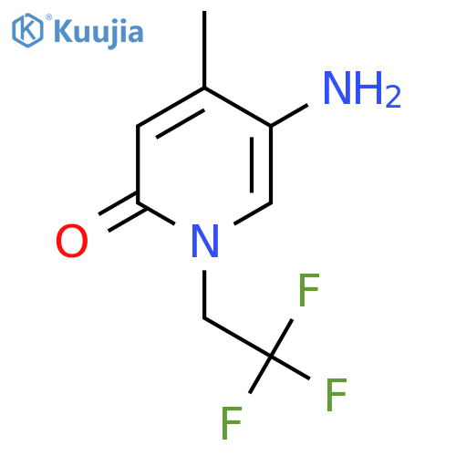 5-Amino-4-methyl-1-(2,2,2-trifluoroethyl)-1,2-dihydropyridin-2-one structure