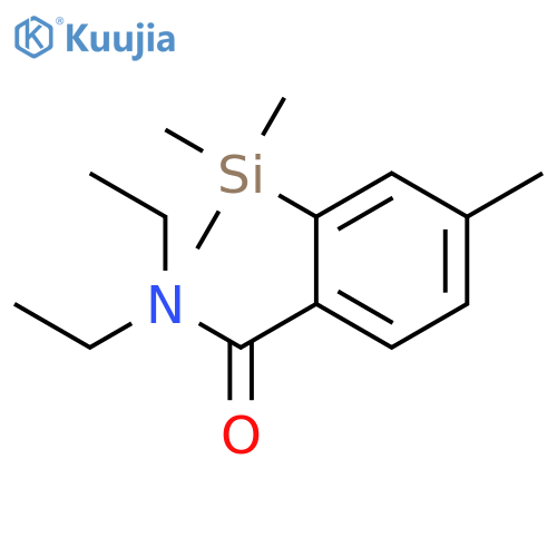 Benzamide, N,N-diethyl-4-methyl-2-(trimethylsilyl)- structure