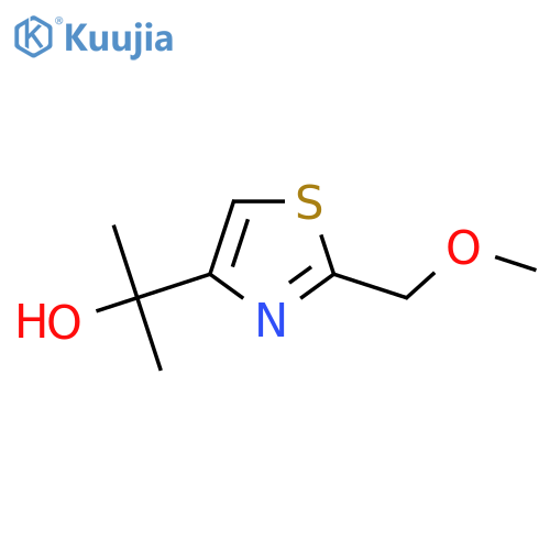 2-2-(methoxymethyl)-1,3-thiazol-4-ylpropan-2-ol structure
