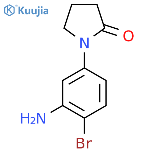 1-(3-Amino-4-bromophenyl)pyrrolidin-2-one structure